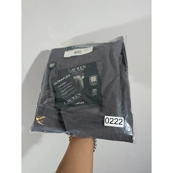 NWT LAUREN Ralph Lauren Pants Men 36x32 Gray Classic Fit Ultraflex Performance - Picture 9 of 9